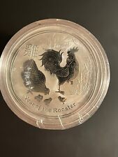 2017 Perth Mint Lunar Year Of The Rooster 1oz Silver Coin .999 From sealed roll 44.14 per troy oz