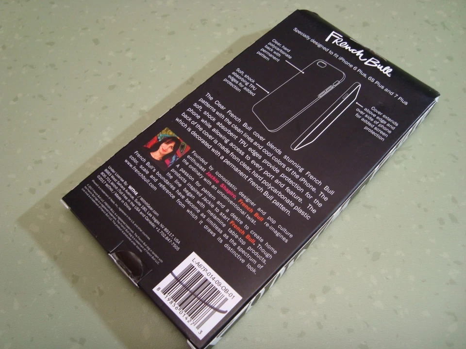 Nueva Funda Protectora Transparente French Bull iPhone 6/6s Plus y 7 Plus Nueva en Caja Foto 2 de 3