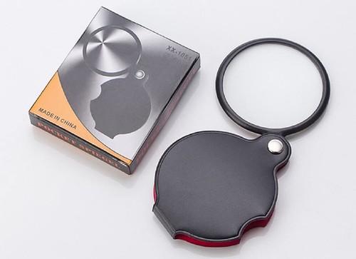 2Pack 10X Small Foldable Pocket Magnifying Glass for Reading Books Jewelry Coins - Picture 5 of 6
