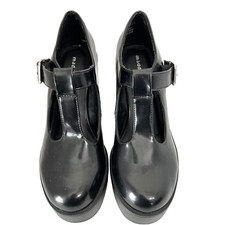 Madden Girl Shoes Loafers Size 9M Roony Platform Black Maryjane Adjustable