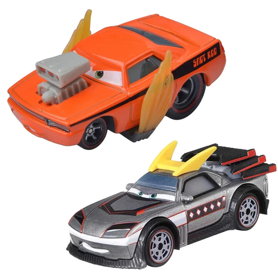 Lotto auto Disney Pixar Lightning McQueen camion 1:55 pressofuso auto regina - Immagine 3 di 4