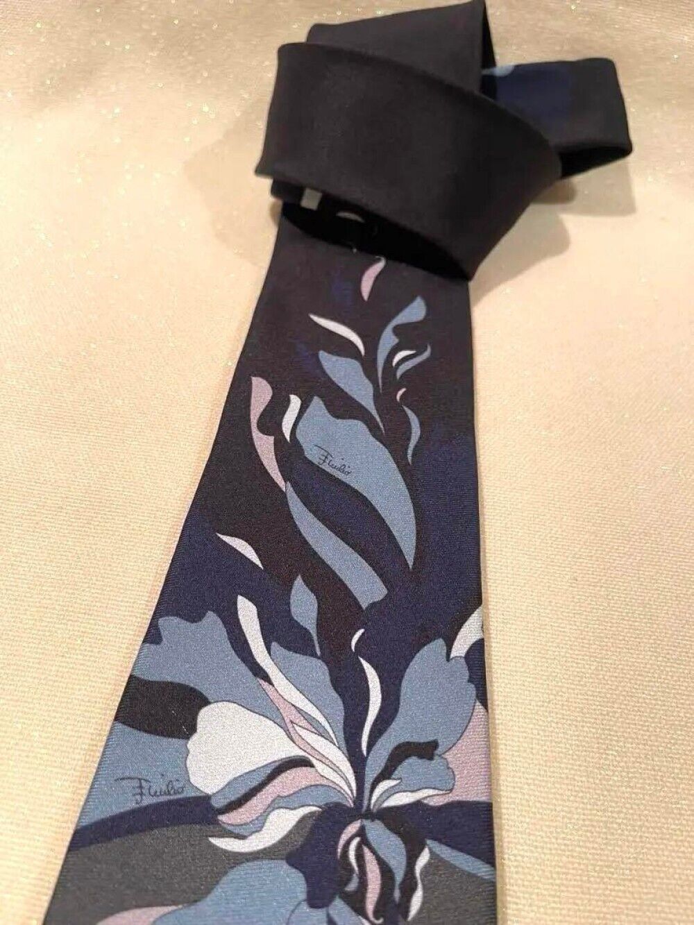 EMILIO PUCCI Necktie Multicolor pattern allover s… - image 4