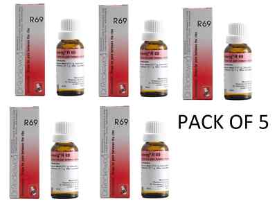 5xDr. Reckeweg R69 Drops 22ml | Rib Area Discomfort & Nerve Relief Free Ship