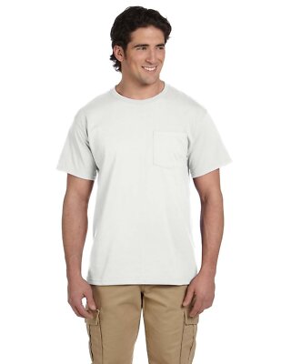 5 Pack Of Jerzees Adult DRI-POWER ACTIVE Pocket T Shirt Stylish T-Shirt - 29P