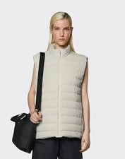 Rains Trekker Unisex Puffer Vest - Fossil / Large