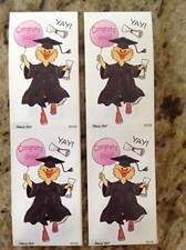 Suzy's Zoo sticker 4 modules: "Yay Congrats Grad "
