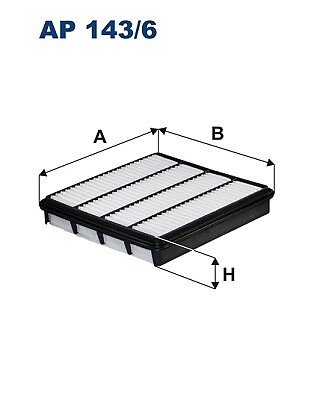 Filtron AP143/6 Luftfilter FüR Lexus LX Land Cruiser 200 4.5D 09.07- Toyota-image