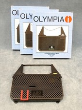 3x GENUINE OLYMPIA 80179/107 BLACK CORRECTABLE RIBBON FOR MULTIPLE MACHINES
