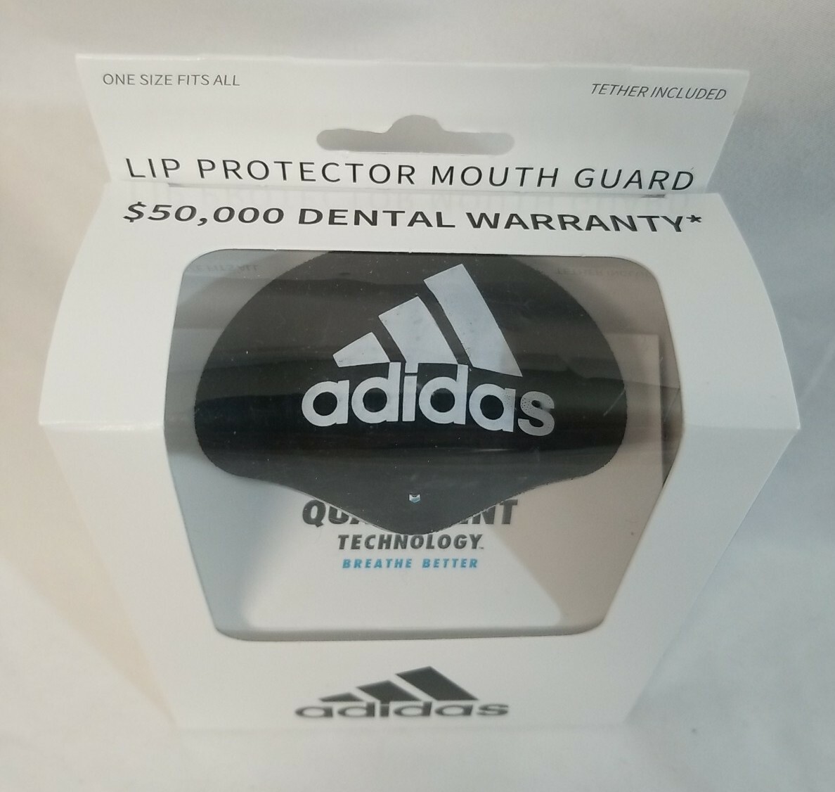 Adidas Black Lip Protector Mouth Guard Tether Included One Size eBay