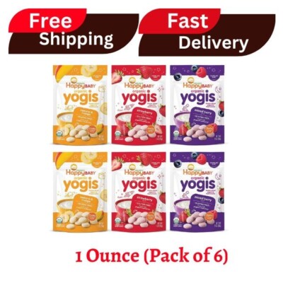 Happy Baby Organics Yogis Freeze-Dried Yogurt & Fruit Snacks
