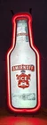 Vintage SMIRNOFF ICE Neon Bottle Sign Light, 32" x 12", Stand-Up or Wall Mounted