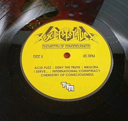 TOXIC HOLOCAUST CHEMISTRY OF CONSCIOUSNESS 45 RPM LP 2013 BLACK ORIGINAL - Picture 3 of 8