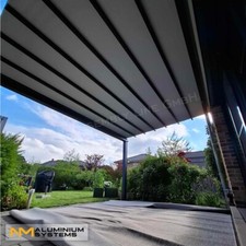 Sommerangebot!Terrassenfaltdach Faltmarkise Pergola Faltdach Terrasse 8 x 6 m