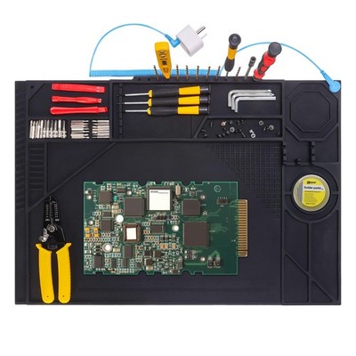 Silicone Soldering Mat with Soldering Stand, 20x14 Inch ESD Anti Static & 932...