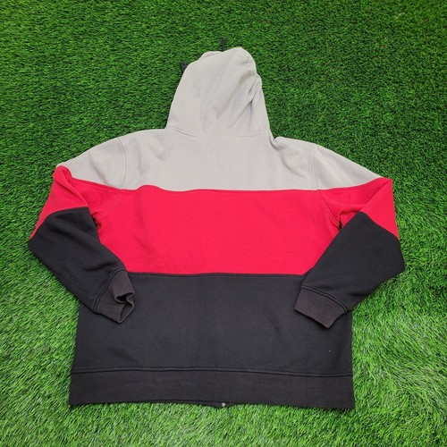 TapOut Hoodie XL 23x25 Colorblock Black Red Gray - Picture 2 of 15