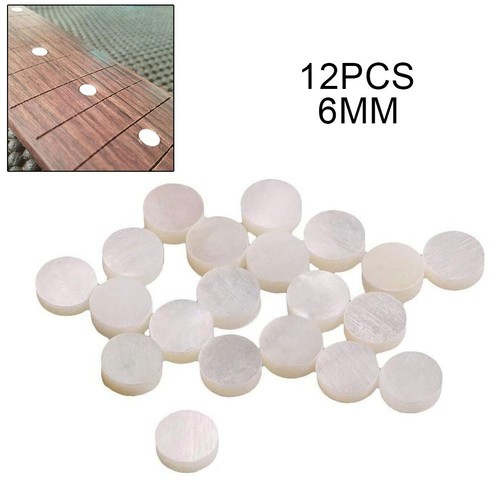 Pratico Mandolino Ukulele Bianco 6MM Banjo Basso Tastiera Tono Point - Foto 4 di 7