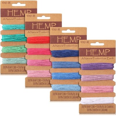Shappy 16 Colors Thread Cord for Jewelry Making, Multi-Color Flax Mixed Color