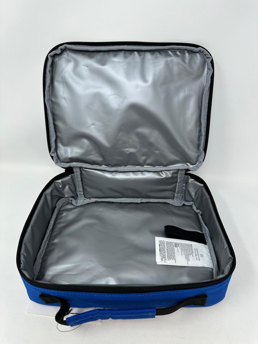 Nike Swoosh Logo Graphic Insulated Hard Shell Lunch Box Bag - Blue