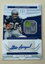 2022 Panini National Treasures Lasting Legacies Steve Largent #LLE-SLA /25 HOF