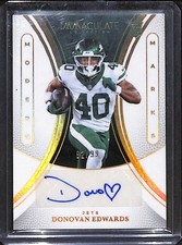 2025 Panini Immaculate Football Modern Marks Rookie AUTO Donovan Edwards /99