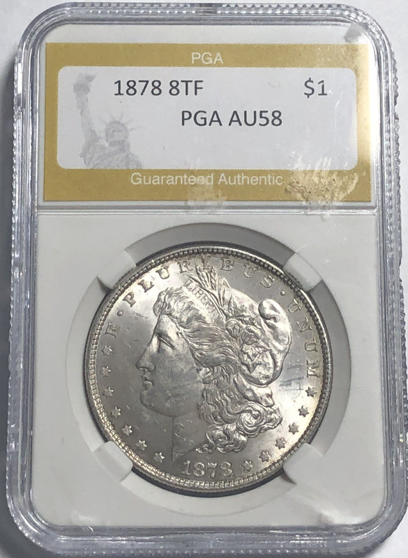 1878 8TF Morgan "UNC/AU"🛑Solid coin maybe UNC/check high points, Value up $325✅