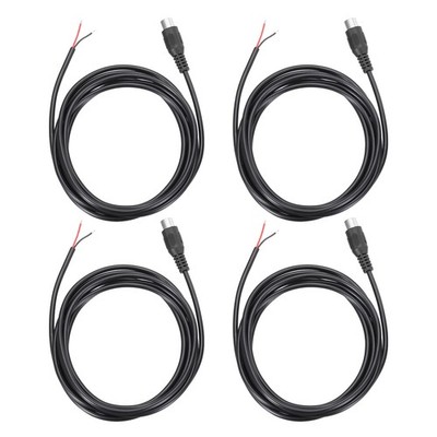6,6FT RCA-Kabel zu Lautsprecherkabel, für RCA-Stecker schwarz, 4er Pack