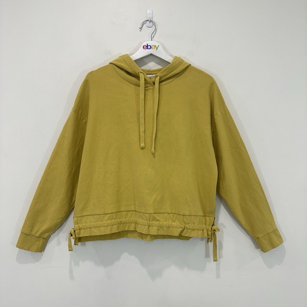 Seed Heritage Hoodie Women S (AU 10) Mustard Yellow Hood Drawcord Cotton Blend
