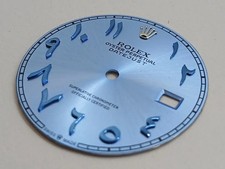 Rolex Dial Arabic Oyster Perpetual Datejust Dark Blue 30.7mm Wide