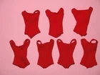 Mattel - Vintage 1960's LOT of 7 Red Barbie Doll Swimsuits Bodysuits
