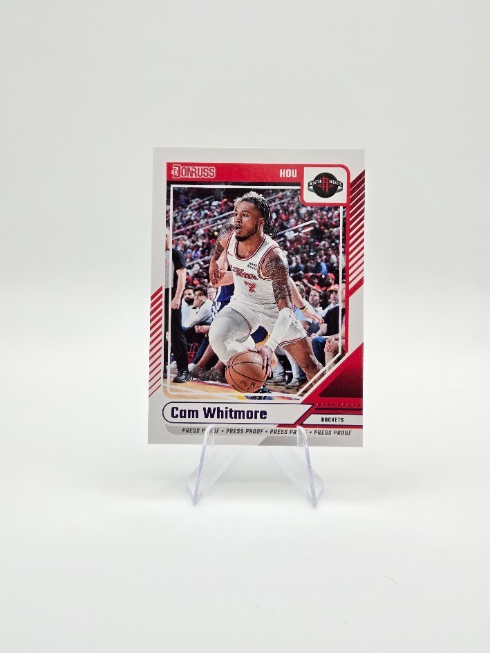 Cam Whitmore 2024-25 Panini Donruss Press Proof Purple SP /199 #167 Rockets