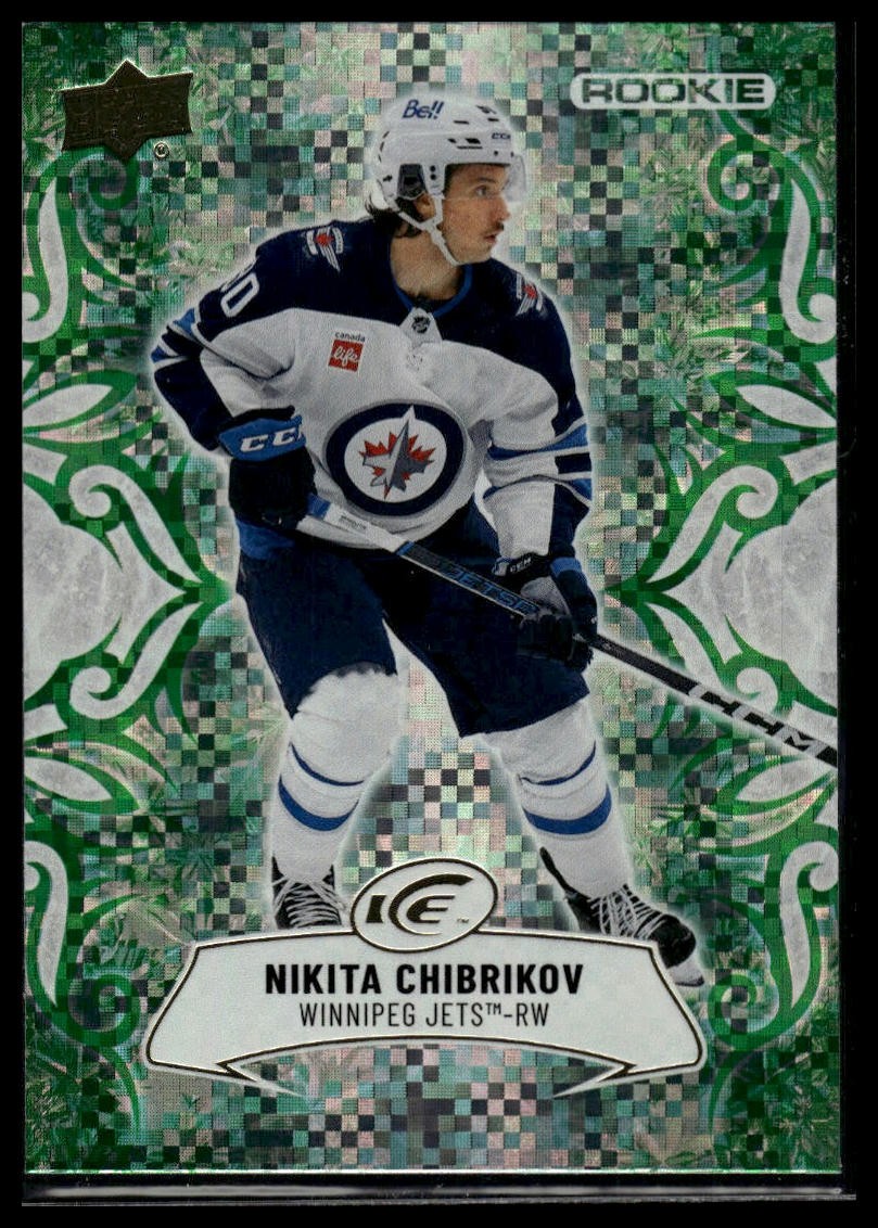 2024-25 Upper Deck Ice #104 Nikita Chibrikov Emerald Green RC
