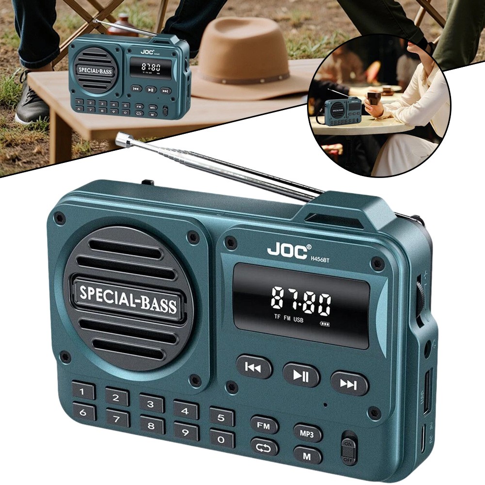 Rechargeable Retro Radio,FM Small Portable Radio FM Digital Radio Radio Portable