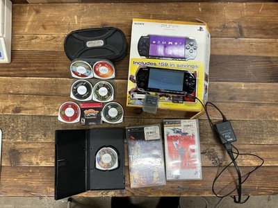 Sony PSP Console w/ original box,Charger, 10 Games