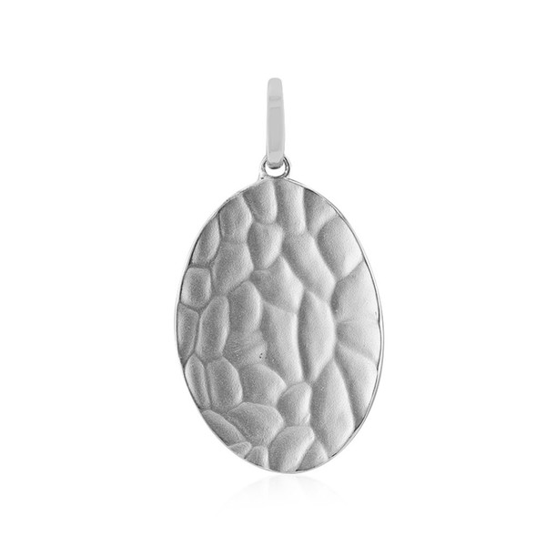 Cavill SilberanhäNger Oval 925 Sterlingsilber Platin Matt Damen Schmuck-image