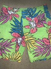 VTG 90s JAMS WORLD USA MEN'S VOLLEYBALL SHORTS COTTON MULTICOLOR Size Small
