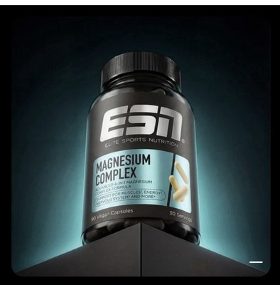 ESN Magnesium Complex Bisglycinat Kapseln hochdosiert, bioverfügbar, Nerven