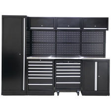 Werkstattrichtung XL Werkstatt Männerküche Komplett Set 264 cm modular 10 tlg.