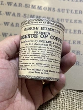 1860s Civil War Essence of Coffee Can Repro…empty and sealed.  Museum Quality