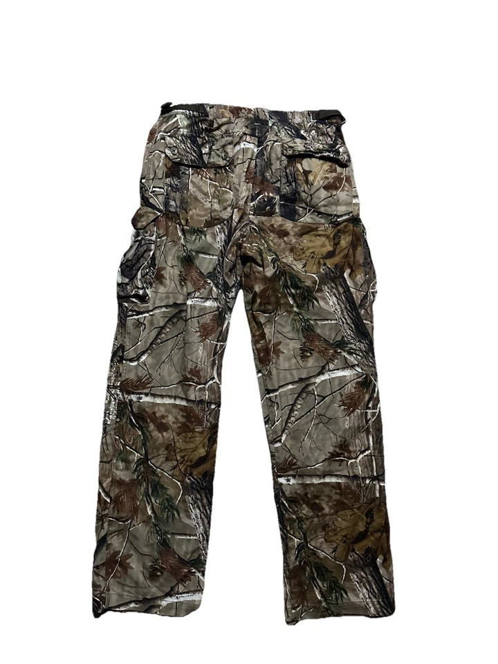 Calça Camuflada Masculina Realtree Vencedora do Jogo Média HD Camuflagem Caça Madeira Folhas Árvore - Imagem 3 de 4