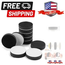 10 Pack 2 Inch 50mm Foam Interface Pad, Hook and Loop Soft Foam Buffing Pad, ...