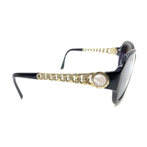 Bvlgari 8130-H-B 501/8G Sonnenbrille Gestell schwarz gold Schmetterling 56-18 135 Italien - Bild 4 von 12