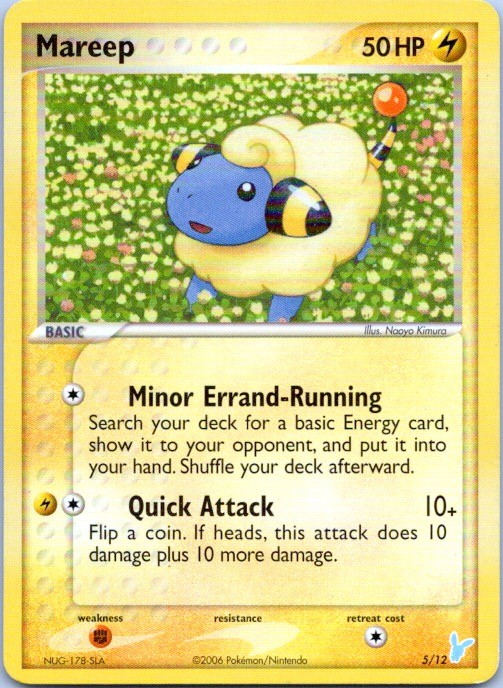 MAREEP 5/12 EX TRAINER KIT 2 MINUN POKEMON LP