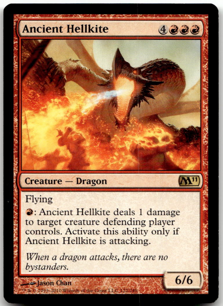 Ancient Hellkite 122 Rare Magic 2011 (M11) Magic: The Gathering MP