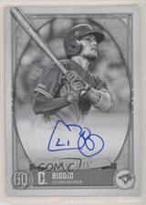 2021 Topps Gypsy Queen Image Variation Black & White 4/50 Cavan Biggio Auto a2v