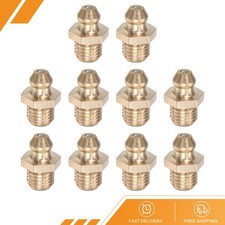 20 Set Brass Straight Hydraulic Grease Fitting M8 x 1mm Thread