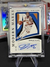 2020-21 Immaculate Julius Randle Modern Marks Auto Number Match /49