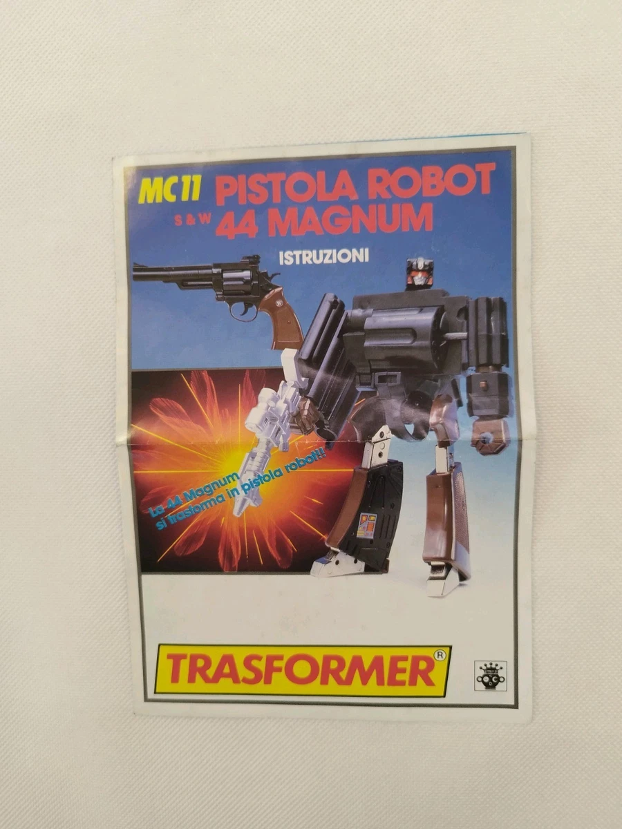 INSTRUCCIONES DIACLONE TRANSFORMER MC 11 PISTOLA ROBOT 44 MAGNUM GIG TAKARA