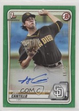 2020 Bowman Prospects Auto Green 71/99 Joey Cantillo #PA-JC Auto 0c3e
