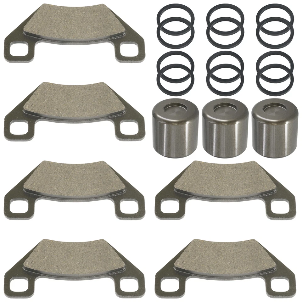 Front And Rear Brake Caliper Piston W/ Pad For Arctic Cat Xc450 4X4 2011-2017 - Image 4 of 4