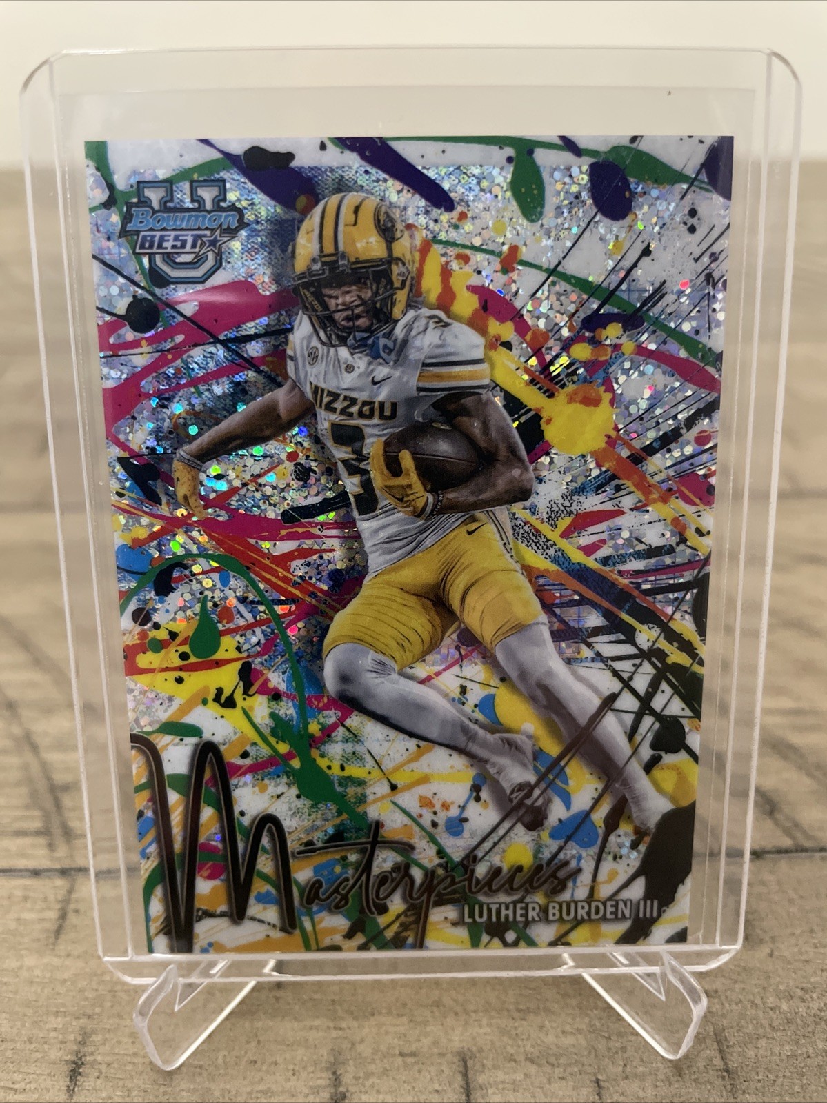 2024 Bowman U Bowman Masterpieces Speckle Refractor Luther Burden III #BM-1 RC